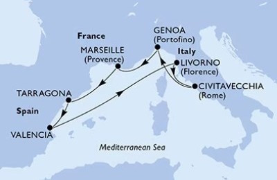 CROCIERA MEDITERRANEO (MSC ORCHESTRA)